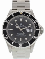Men's Rolex Submariner Date SS 16610 W/ Box & Papers