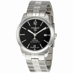 New Tissot PR100 Automatic Black Dial Stainless Steel Men's Watch T0494071105700