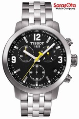 Tissot PRC200 T055.417.11.057.00 Black Dial Chronograph Swiss Quartz Men's Watch 758499240932
