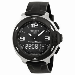 New Tissot T-Race Touch Analog Digital Black Rubber Men's Watch T0814201705701