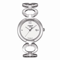 New Tissot Pinky White Dial Stainless Steel Women's Quartz Watch T0842101101700