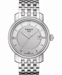 New Tissot Bridgeport Silver Dial Stainless Steel Mens Watch T0974101103800