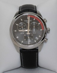 New! Tissot PR 100 Black Dial Black Leather Strap Men's Watch T1014171605100