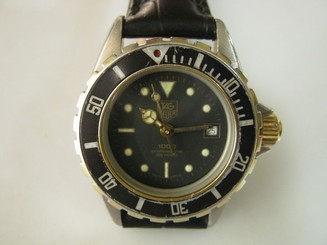 CLASSIC TAG HEUER 1000 PROFESSIONAL 980.018 N TWO TONE QUARTZ DATE WOMENS WATCH