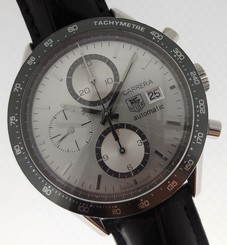  Tag Heuer Carrera Men's Automatic Silver Dial Chronograph Stainless Steel CV2011