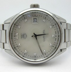 TAG Heuer Stainless Carrera Mother of Pearl Dial. Diamond Hour Markers WAR1314