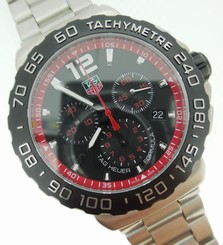 Tag Heuer Formula 1 F1 Quartz Chronograph Black/Red Dial Steel CAU1116.BA0858