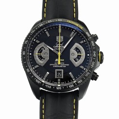 TAG HEUER Grand Carrera 150th Limited CAV518 Auto Black Titanium Excellent #0256