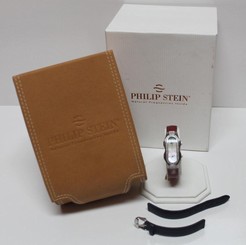 SALE Philip Stein Oprah Double Diamond Mini Wrist Watch Dual Timezone 2 Straps
