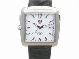 TAG HEUER TIGER WOODS GOLF WATCH, TIATANIUM REF, WAE1112, + INSTRUCTION BOOKLET