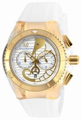 Technomarine Cruise Dream Chronograph Silver Dial White Band Watch TM-115003