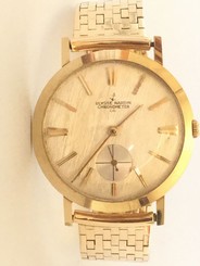 Authentic ulysse Nardin Vintage Chronometer 34mm Manual 18k Yellow Gold Watch