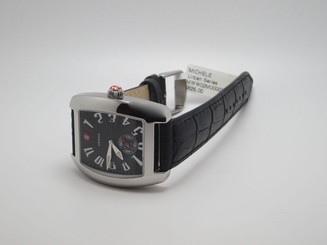 MICHELE MWW02M000029WOMENS URBAN BLACK LEATHER ALLIGATOR BAND WATCH