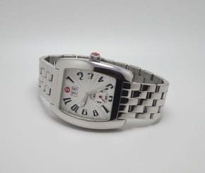 MICHELE UB04845 XL UNISEX URBAN STAINLESS STEEL CHRONO WATCH