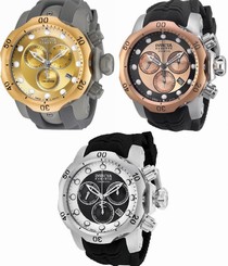 Invicta Men's Venom Chronograph 1000m Stainless Steel Silicone Watch