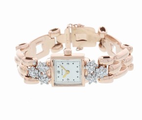 Ladies Vintage 9k Rolex w/ Diamonds & Manual Winding 1864