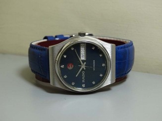 Vintage Rado Voyager AUTOMATIC Day Date Wrist Watch E765 Old Used Antique