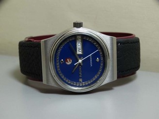 Vintage Rado Voyager Automatic Day Date Swiss Wrist Watch E791 OLD USED Antique
