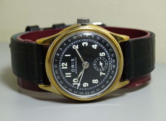 Vintage Oris Winding Date Gold Plated Swiss Wrist Watch e262 Old Used Antique