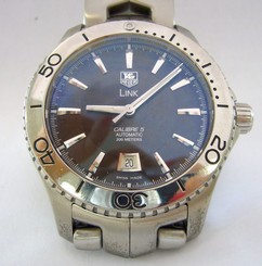 Pre-Owned Tag Heuer Automatic Calibre 5 Men's Brown Grande Date Watch WJ201D