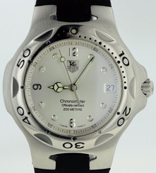 GREAT COND MENS TAG HEUER KIRIUM WL5110 STAINLESS STEEL AUTOMATIC ON NEW STRAP
