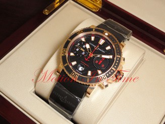 Ulysse Nardin Maxi Marine Diver Chronograph Rose Gold 42.7mm 8006-102-3c/926
