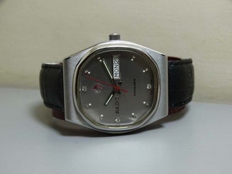 Vintage Rado Voyager Automatic Day Date Swiss Wrist Watch E784 OLD USED Antique