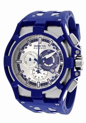 New Men's Invicta 14009 Akula Reserve Swiss Chronograph Silver Dial Poly Watch