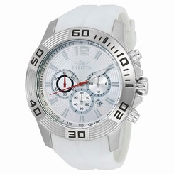 Invicta Watches : 20295 Quartz Chronograph Date White Silicone Men Watch