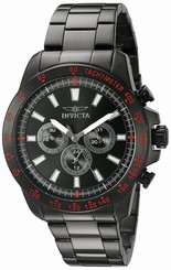 Invicta Watches : 20341 Black Dial Stainless Steel Men Watch
