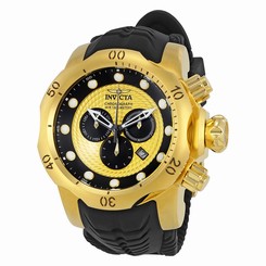 Invicta Watches : 20443 Gold And Black Quartz Men Watch