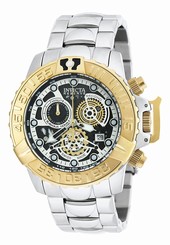 Invicta Watches : 20525 Black Dial Stainless Steel Men Watch