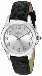 Invicta Watches : 21373 Quartz Analog Black Leather Women Watch