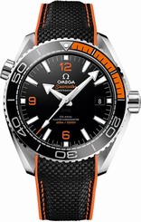 Omega Watches : 215.32.44.21.01.001 Black Dial Rubber Band Men Watch