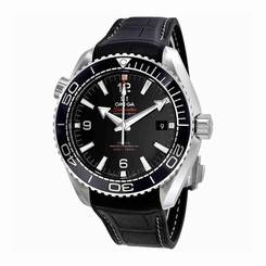 Omega Watches : 215.33.44.21.01.001 Co-Axial Master Chronometer Planet Ocean 600M Black Leather Men Watch
