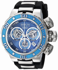 Invicta Watches : 21643 Quartz Chronograph Day Date Black Silicone Men Watch
