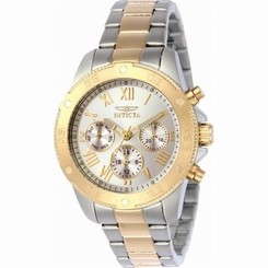 Invicta Watches : 21733 Gold Dial Stainless Steel Women Watch