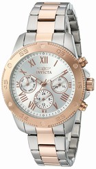Invicta Watches : 21734 Silver Dial Stainless Steel Band Women Watch