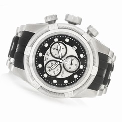 Invicta Watches : 21808 Black White Dial Silicone Rubber Band Men Watch
