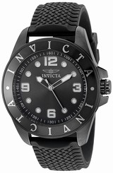 Invicta Watches : 21848 Quartz Analog Date Black Polyurethane Men Watch