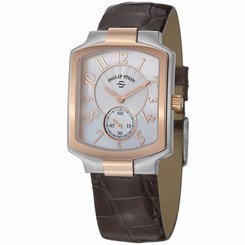 Philip Stein Watches : 21TRG-FW-ACHS Quartz Mother Of Pearl Dial Brown Leather Women Watch