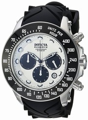 Invicta Watches : 22136 Quartz Chronograph Date Black Silicone Men Watch