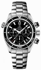 Omega Watches : 222.30.38.50.01.001 37.5 Automatic Chronometer Planet Ocean Chrono Black Dial Stainless Steel Case With Stainless Steel Bracelet Women Watch