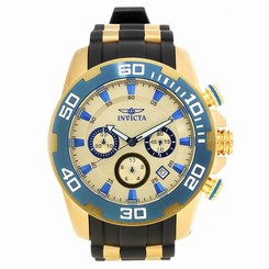 Invicta Watches : 22343 Gold Quartz Men Watch