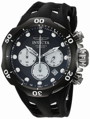 Invicta Watches : 22351 Quartz Chronograph Date Black Silicone Men Watch