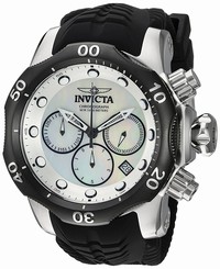 Invicta Watches : 22358 Quartz Chronograph Day Date Black Silicone Men Watch