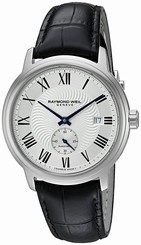 Raymond Weil Watches : 2238-STC-00659 Automatic Roman Numerals Dial Date Black Leather Men Watch