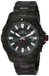 Invicta Watches : 22411 Black Dial Stainless Steel Band Men Watch