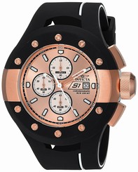 Invicta Watches : 22439 Quartz Chronograph Date Black Silicone Men Watch