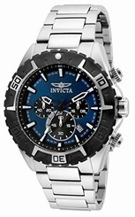 Invicta Watches : 22526 Blue Dial Stainless Steel Men Watch